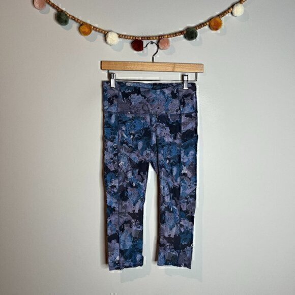 Lululemon Wunder Under floral cropped leggings - Picture 1 of 5